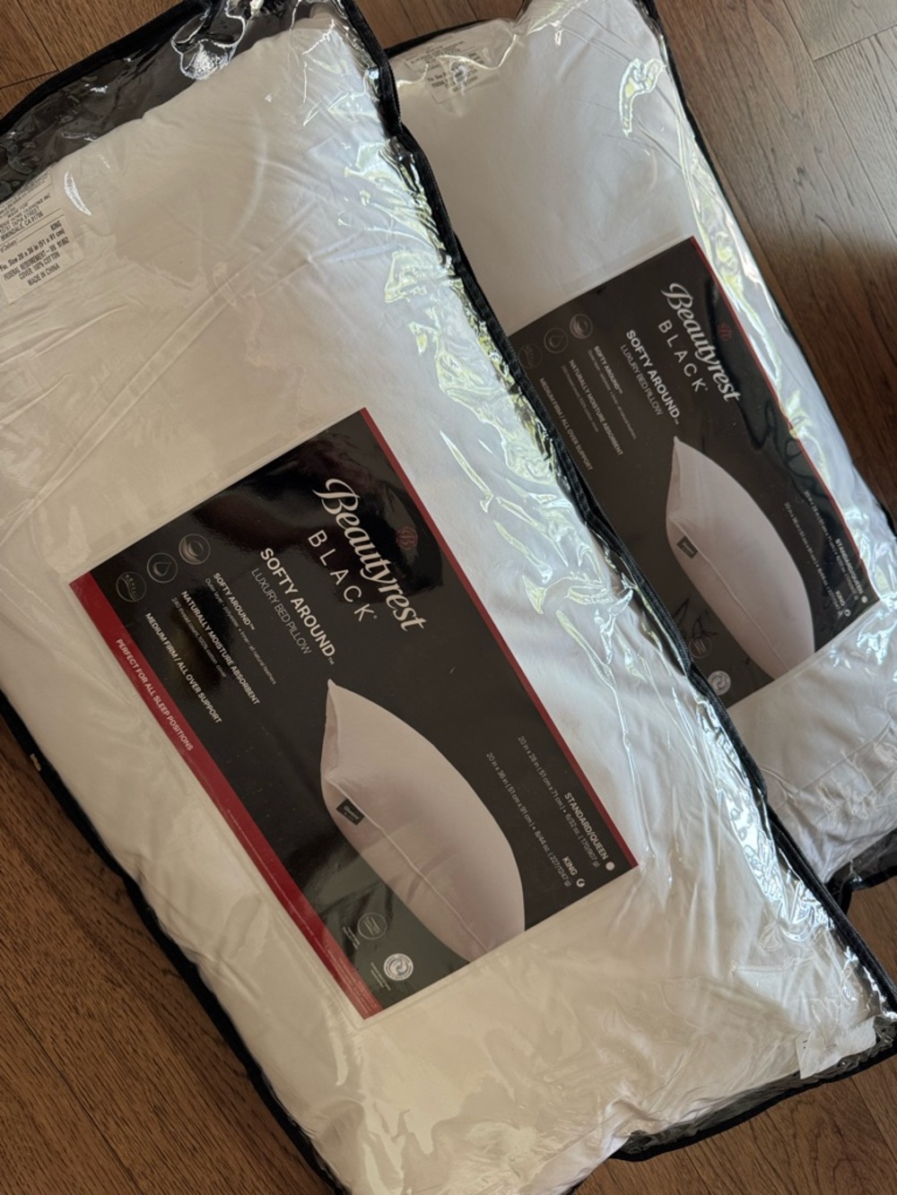 🎉LAST‎ CHANCE🎉2PC BEAUTYREST BLACK Luxurious Down And Feather Blend Pillows